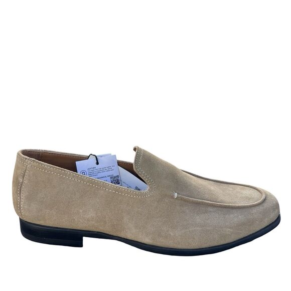 Zara Men's Penny Split Suede Brown Loafers Size 7 New - Picture 4 of 11